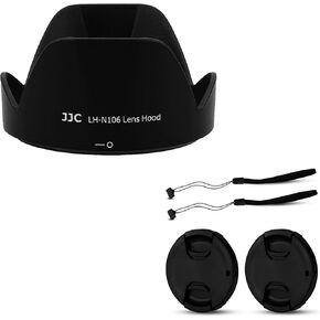 JJC HB-N106 Reversible Lens Hood + 55mm Lens Cap Cover for Nikon AF-P DX 18-55mm f/3.5-5.6G VR, AF-P DX 18-55mm f/3.5-5.6G Lens on Nikon D3500 D3400 D5600 D7500 Camera