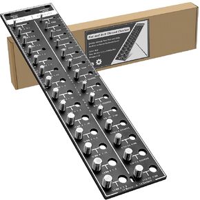 Dasunwat Thread Checker, Nut and Bolt Thread Checker (Metric & Standard), Bolt Size and Thread Gauge, Bolt and Nut Identifier Gauge with Inch and Centimeter Ruler, Blue