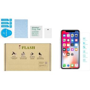 IFLASH iPhone XR, iPhone 11 Glass Screen Protector, Crystal Clear Tempered Glass Screen Protector for Apple iPhone 11 / XR 6.1 2018 2019 - Case Friendly/Bubble Free / 3D Touch/Scratch Proof/HD