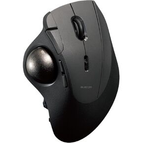 ELECOM IST PRO Trackball Mouse, 6 Device Connection, 3 Way Connectivity, Bluetooth 5.3, Wireless 2.4GHz, Wired, 12,000 DPI Sensor, 36mm Ergonomic, 10 Custom Buttons, Silent Click, Swappable Bearings