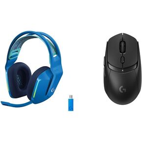 Logitech G733 Wireless Gaming Headset (Blue) + G309 Lightspeed Wireless Gaming Mouse (Black) Bundle