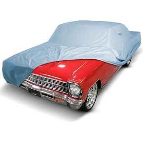 iCarCover Fits: [Chevy Nova 2-Door] 1962-1967 Premium Full Car Cover Waterproof All Weather Resistant Custom Outdoor Indoor Sun Snow Storm Protection Form-Fit Padded Cover with Straps