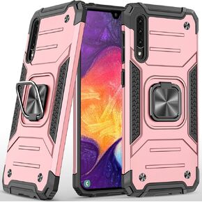 for Samsung Galaxy A50 Case A50S A30S Military Grade Built-in Kickstand Case Holder Armor Heavy Duty Shockproof Cover Protective for Galaxy A50/A50S/A30s Phone Case (Blue)