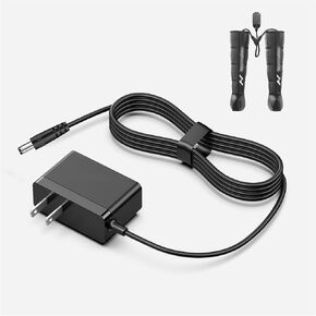 Charger Compatible with Hyperice Normatec 2.0 Pro Leg Compression Massager Replacement Power Supply Cord for NormaTec 30121 60030 001-03 60010 001-00 60000-001-03 System Pulse Recovery Adapter Cable