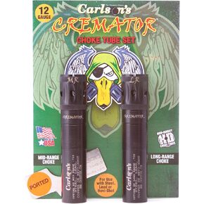 Carlsons Choke Tubes 12 Gauge for Beretta Optima HP | Blued Steel | Cremator Ported Waterfowl Choke Tube | Made in USA