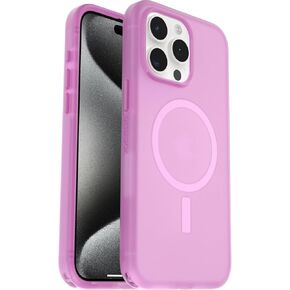 Otterbox iPhone 15 Pro Max (فقط) - Symmetry Series Case Touch Touch for Magsafe - Beet It (Pink) - تصميم مطاطي أنيق - إنهاء سلس - وشفة شاشة واقية - عبوة غير راكدة