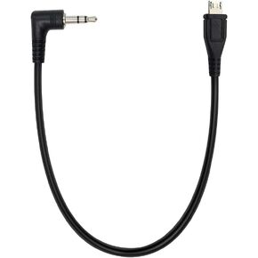 Duttek Micro USB إلى AUX Cable ، 3 عمود 3.5 ملم من الذكور إلى Micro USB ذكر Aux Aux Audio Jack Cable 25cm/10 Inch