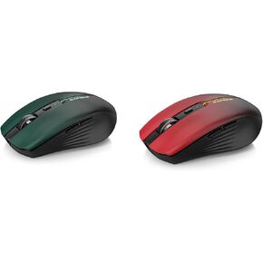 Wireless Multi-Device Mouse – Bluetooth 5.1 & 2.4G Dual Connectivity, Rechargeable USB-C, Silent Click, Ergonomic 6-Button for Windows/macOS/Android/iOS/Laptop/MacBook