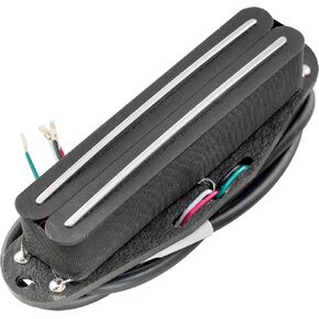 Musiclily Pro ST-DPLA Alnico 5 Dual Single Coil Sized Humbucker Pickup 6.2K for Strat Style Electric Guitar, White Body Chrome Rail in Kuwait