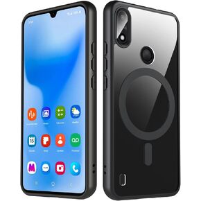 Compatible with Gabb Phone 4 Case Clear,Magnetic,Non-Yellowing,Anti-Scratch,Military Grade Drop Protection,Shockproof Slim Case,Black