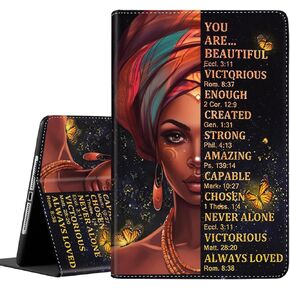 Case for Samsung Galaxy Tab A9 Plus 11 Inch 2023, Durable Shockproof Protective Cover for Samsung Tablet A9+ 11" / 10.9" (SM-X210/X216/X218)，African American Women Inspirational Quotes