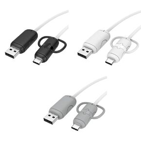 3 Set Charger Cable Protector USB-C Charging Cord End Protective Armor Case Heavy Duty Silicone Sleeve Teminal Tips Saver for Android Phone Smartphone Tablet Fast Charging USB Type-C Ports