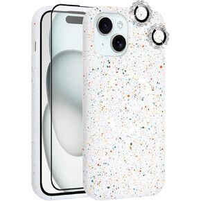 Mzelq for iPhone 16 Pro Max Case ، متوافق مع Magsafe ، دش رمادي ، مقاوم للصدمات ، إثبات إسقاط ، حامي الكاميرا الماس ، واقي الشاشة ، سيليكون مصمم لـ iPhone 16 Pro Max Case