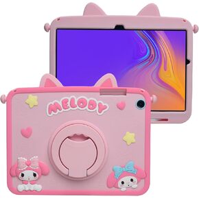 Cartoon Case for iPad Pro 11" Case M4 2024，MONEHOYSY Cute Soft Silicone Kickstand [Drop Proof,Shock Proof,Anti Slip] Back Stand Cover Case for Kids Children Teens Girls Boys (Stitch)