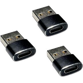 PL-USBCA1 USB C أنثى إلى محول الذكور USB (حزمة 3) محول كبل شحن كابل الشحن