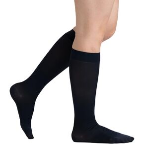 EvoNation Men & Women Knee High 20-30 mmHg Graduated Compression Opaque Socks – Firm Pressure Compression Garment
