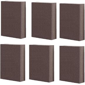 6Pcs100x70x26mm Sanding Sponge, 100 Grit Abrasive Block,Hand Sanding Tool