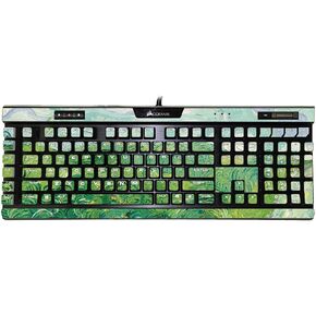 MightySkins Skin Compatible with Corsair K95 RGB Platinum XT - Yellow Marble End | Protective, Durable, and Unique Vinyl Decal wrap Cover | Easy to Apply, Remove, and Change Styles | Made in The USA