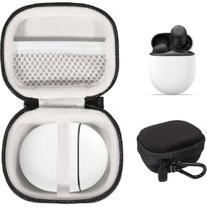 CaseSack Case for Google Pixel Buds Pro, Pixel Buds A-Series (Smoke White)