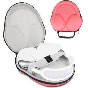 Designed for AirPods Max Sleep Mode Waterproof Smart Hard Case, Protective Portable Hard Shell Travel Carrying Storage Bag for Apple AirPods Max Headphone Accessories (Red)