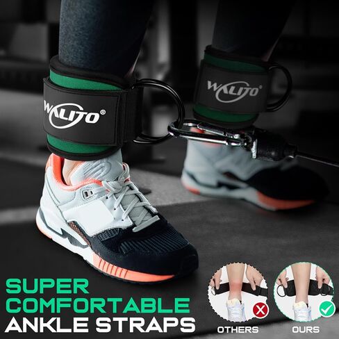 Walito Gym Calkle Straps for Out Ort - Glute Ongle Cuff Strap ، و Gym Cable Machine Socies for Woman in Kuwait