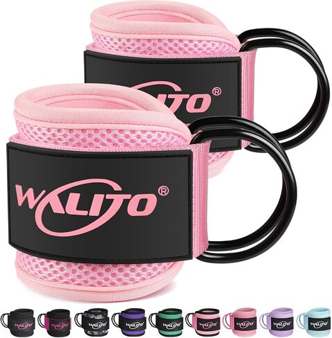 Walito Gym Calkle Straps for Out Ort - Glute Ongle Cuff Strap ، و Gym Cable Machine Socies for Woman in Kuwait