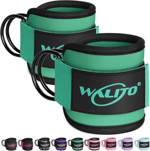 Walito Gym Calkle Straps for Out Ort - Glute Ongle Cuff Strap ، و Gym Cable Machine Socies for Woman in Kuwait