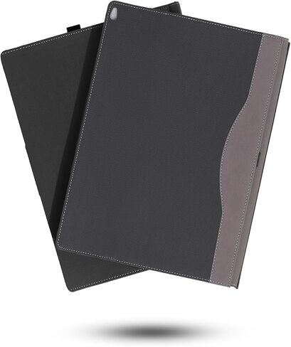 حالة شلمان لكتاب Microsoft Surface Book 3/2 15 "، وجلد بو مع غطاء الورقة الواقية القابلة للفصل القابلة للفصل لكتاب سطح Microsoft 15 بوصة ، ZJ-15-Black in Saudi Arabia