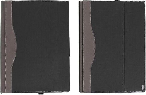 حالة شلمان لكتاب Microsoft Surface Book 3/2 15 "، وجلد بو مع غطاء الورقة الواقية القابلة للفصل القابلة للفصل لكتاب سطح Microsoft 15 بوصة ، ZJ-15-Black in Saudi Arabia