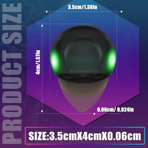 LED Light Up Guitar Picks – Glow-in-the-Dark, Replaceable Button Cell Battery, Customizable for Electric & Acoustic Guitars, Firefly Guitar Accessories, Cool Guitar Picks for Musicians in Saudi Arabia