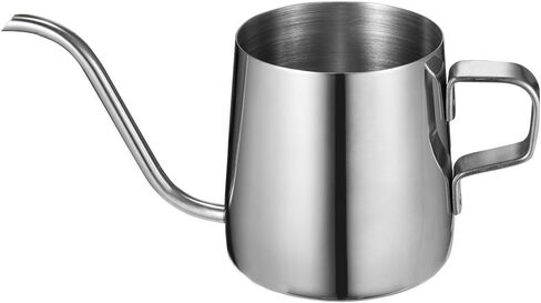 Pour Over Kettle Gooseneck Long Narrow Drip Spout Coffee Tea Pot (12 Oz) - Black, 350ML in Kuwait