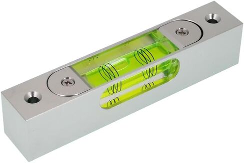 عالي الدقة من الألومنيوم سبيكة المعادن مستوى الفقاعة قابلة للتعديل الفقاعة الصغيرة مربعة شريط مغناطيسي مضيئة 66 حفرة الملعب 56 ملم in Kuwait