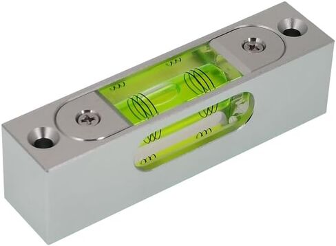 High precision aluminum alloy metal adjustable level bubble small square bar luminous magnetic length 66 hole pitch 56MM in Kuwait