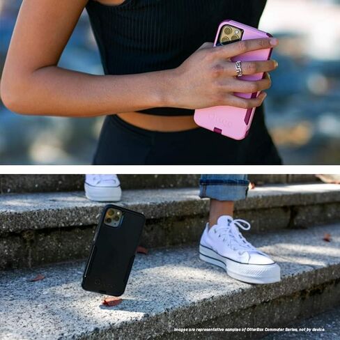 OtterBox iPhone 11 (Only) - Commuter Series Case - Ballet Way (Pink Salt/Blush) - with Screen Protector - Slim & Tough - Pocket-Friendly - with Port Protection - Non-Retail Packaging in Saudi Arabia