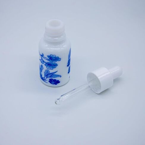 5pcs Ceramic Dropper Bottle, 1/3oz (10ml) Empty Dropper Bottles with White Cap & Glass Droppers for Essential Oils, Lab Chemicals, Perfumes in Kuwait