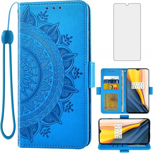 Asuwish Phone Case for Tracfone BLU View 4 B135DL Wallet Cover Tempered Glass Screen Protector Credit Card Holder Flip Purse Wrist Strap Stand Cell Accessories Blue View 2 2023 View4 135DL Women Gray in Saudi Arabia