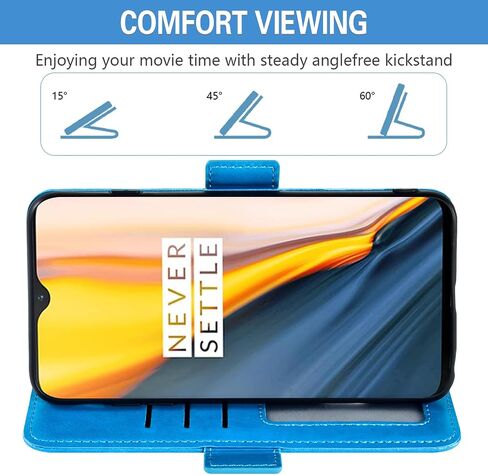 Asuwish Phone Case for Tracfone BLU View 4 B135DL Wallet Cover Tempered Glass Screen Protector Credit Card Holder Flip Purse Wrist Strap Stand Cell Accessories Blue View 2 2023 View4 135DL Women Gray in Saudi Arabia