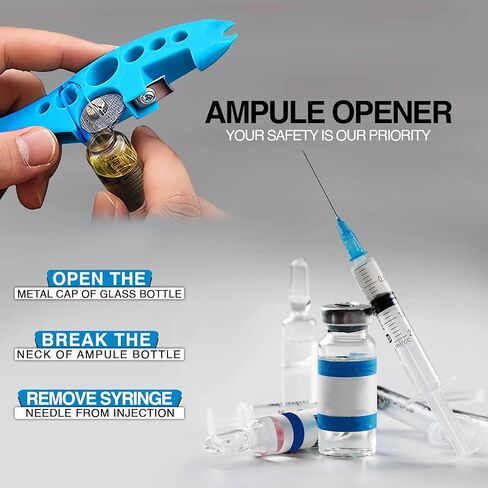 OTICA Ampoule Cutter for Doctors Nurse, Glass Bottle Cap Remover Cutter Ampule Breaker for Hospital and Clinic (White) in Kuwait