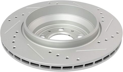 TRQ Front Performance Brake Rotor Drilled Slotted Pair Set for 2010-2015 Chevy Camaro / 2009 Pontiac G8 / 2012-2013 Buick Regal / 2014-2017 Chevy SS in Saudi Arabia