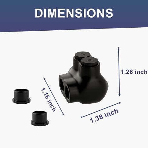 5 Pcs - Insulated Multi Cable Connectors 3 Port Single Entry Splice Electrical Power Connector Black Interconnect Terminals Pre Filled Wire Connectors (2-14AWG Wire Range) in Kuwait