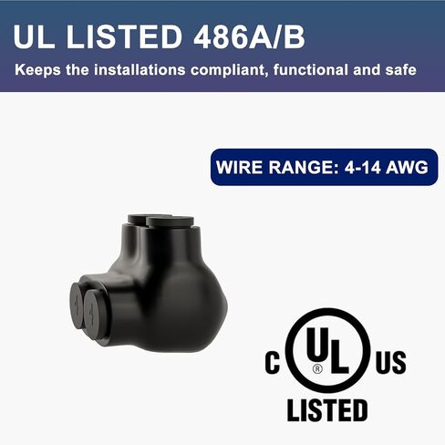 5 Pcs - Insulated Multi Cable Connectors 3 Port Single Entry Splice Electrical Power Connector Black Interconnect Terminals Pre Filled Wire Connectors (2-14AWG Wire Range) in Kuwait