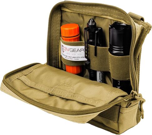 3VGear Sidekick Molle Utility Pouch - أكياس تكتيكية EDC Molle مع جيوب داخلية وحلقات مرنة للمعدات التكتيكية - البوليستر المقاومة للمياه 600D الوعرة in Saudi Arabia