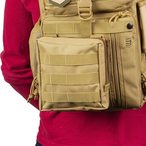 3VGear Sidekick Molle Utility Pouch - أكياس تكتيكية EDC Molle مع جيوب داخلية وحلقات مرنة للمعدات التكتيكية - البوليستر المقاومة للمياه 600D الوعرة in Saudi Arabia