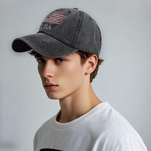 Vintage Baseball Cap for Men Women UPF50+ Washed Cotton Low Profile Adjustable Distressed Golf Dad Hat in Kuwait