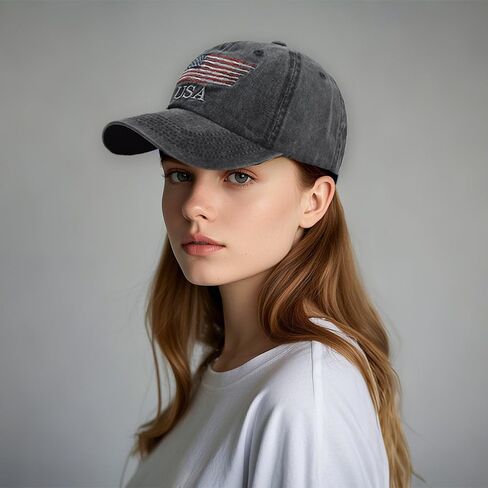 Vintage Baseball Cap for Men Women UPF50+ Washed Cotton Low Profile Adjustable Distressed Golf Dad Hat in Kuwait
