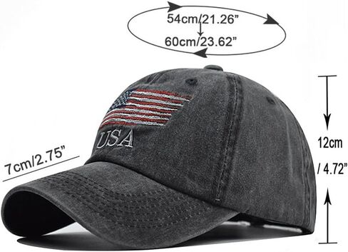 Vintage Baseball Cap for Men Women UPF50+ Washed Cotton Low Profile Adjustable Distressed Golf Dad Hat in Kuwait