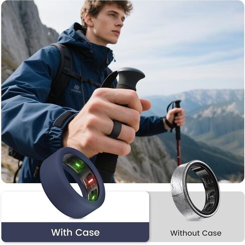 Cover for Oura Ring Gen 4/Oura Gen 3/ULTRAHUMAN Ring AIR, Soft Liquid Silicone Anti-Scratch Smart Rings Protector Oura Ring Case Accessories for Women Men Working Out Gym - 10 Pack in Kuwait