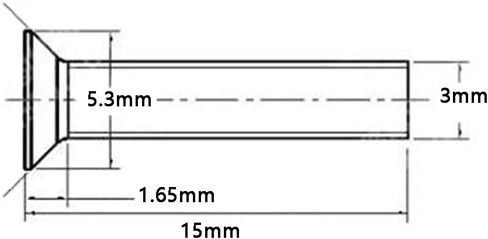 NACX M3 x 20mm مسامير نايلون ملولبة غاطسة فيليبس عموم براغي ذات رأس مسطح، متري، 120 قطعة in Kuwait
