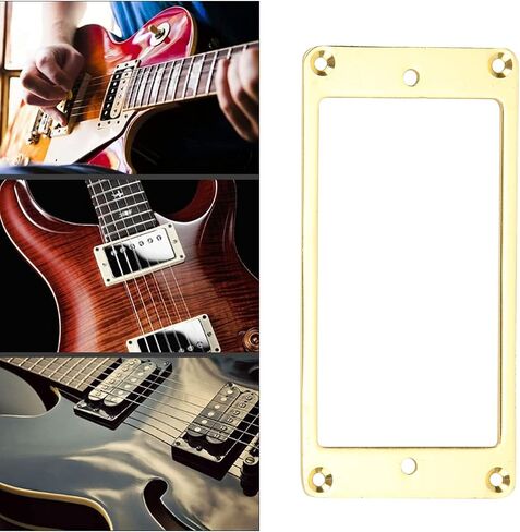 Electric Guitar Pickup Ring, Pickup Mounting Ring Musical Instrument Accessories 2Pcs for Guitar Pickups (Black) in Kuwait