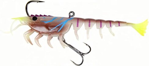 Super Durable TPE Fishing Lures for Crappie Trout Walleye，Lifelike Shrimp Crayfish Swimbait,Pre-Rigged Fishing Jig Lures for Freshwater and Saltwater in Saudi Arabia